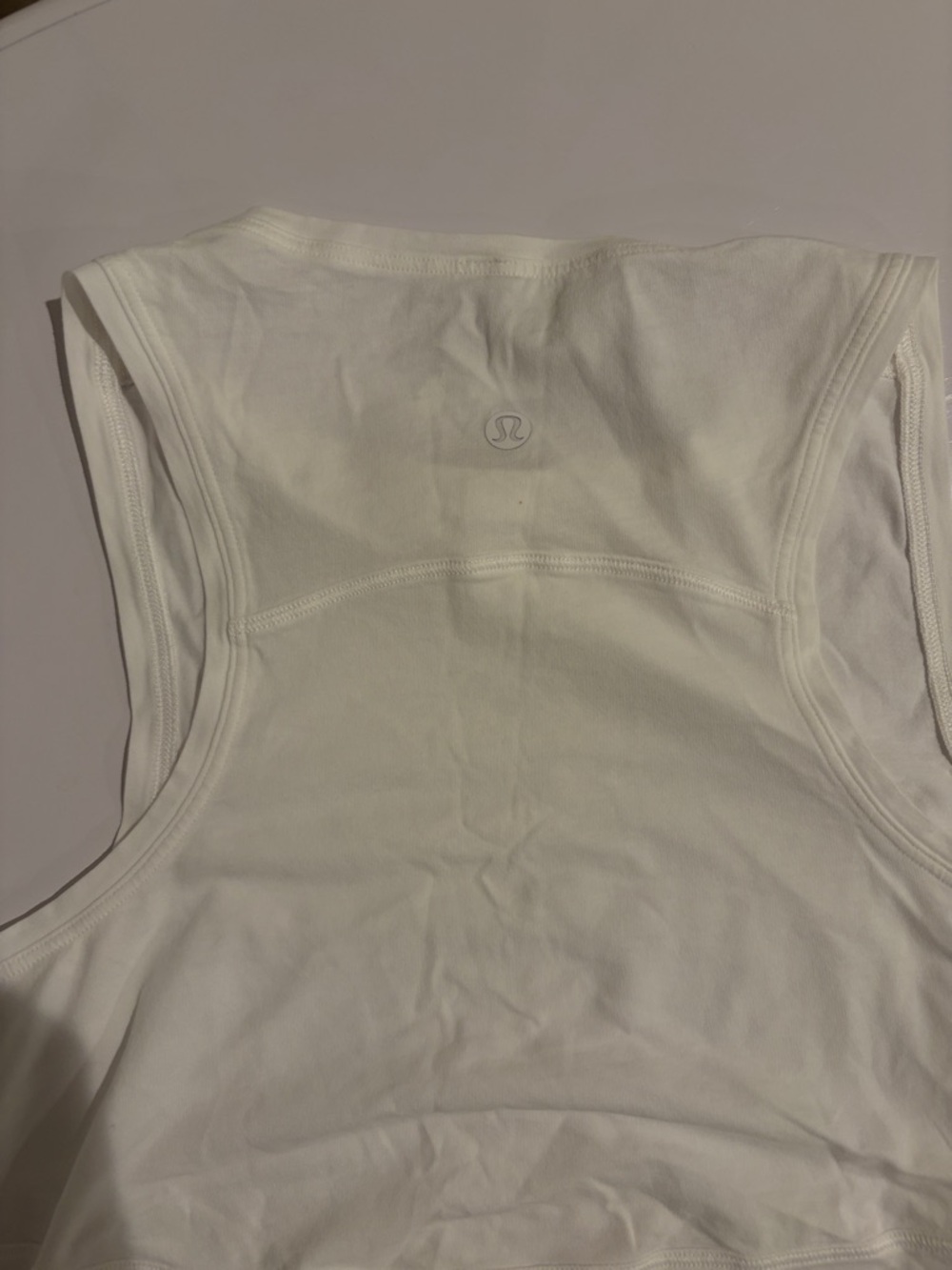 Lululemon White Racerback Tank Top - Picture 5 of 6